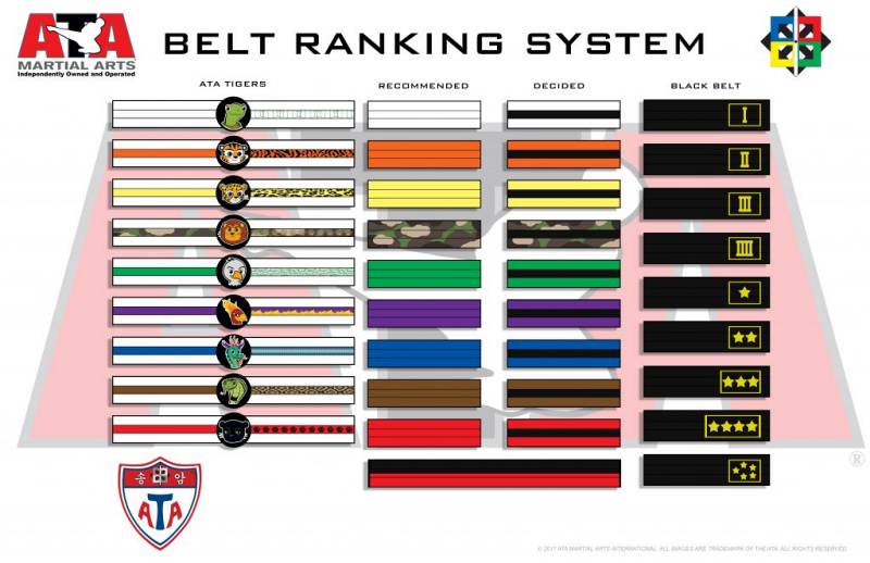Taekwondo Belts Ranking